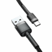 Шнур baseus Cafule CABLE USB FOR TYPE-C 3A 1M GRAY+BLACK Шнур baseus Cafule CABLE USB FOR TYPE-C 3A 1M GRAY+BLACK