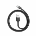 Шнур baseus Cafule CABLE USB FOR TYPE-C 3A 1M GRAY+BLACK Шнур baseus Cafule CABLE USB FOR TYPE-C 3A 1M GRAY+BLACK