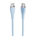 Кабель Vention USB 2.0 C Male to C Male 5A Cable 1.5M Light Blue Silicone Type (TAWSG)