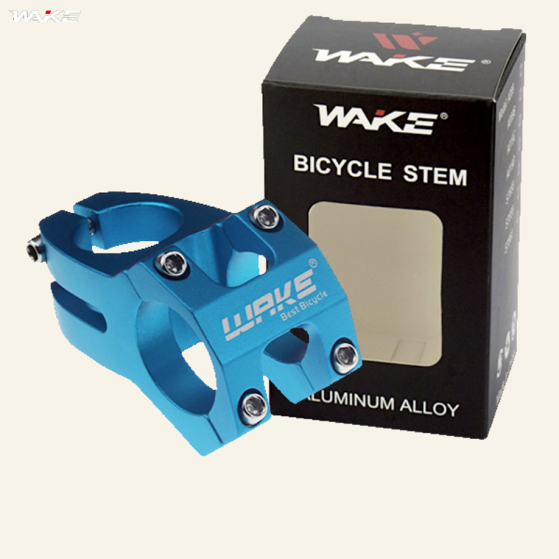 Винос для велосипеда WAKE A089: алюмінієвий, фрезерований, для керма 31,8 мм, довжина 45 мм синій