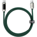 Кабель Baseus CATSK-C06 Display Fast Charging Data Cable    100W 2m Green