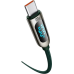 Кабель Baseus CATSK-C06 Display Fast Charging Data Cable    100W 2m Green