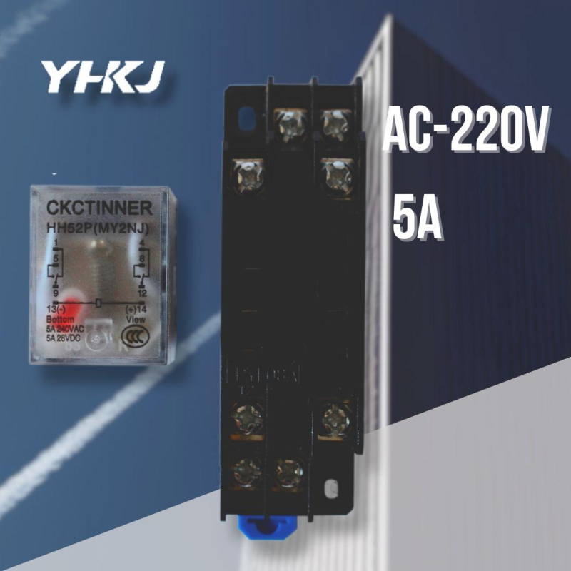 Реле проміжне HH52P-L (MY2NJ), 220/240VAC 5А