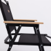 Стілець для кемпінгу складаний 50*51*64 см з алюмінієвим каркасом, чорний