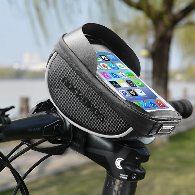 Велосумка на кермо для велосипеда Rockbros 010-4bk Сумка для смартфона, телефона.