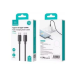 Кабель type c type c USAMS US-SJ69 60W STRIPED DATA CABLE TYPE-C TO TYPE-C-KY SERIES 1M BLACK Кабель type c type c USAMS US-SJ69 60W STRIPED DATA CABLE TYPE-C TO TYPE-C-KY SERIES 1M BLACK
