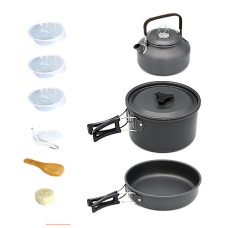 Набір туристичного посуду HALIN Green DS-308. із алюмінієвого сплаву