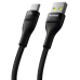 Шнур Baseus Flash 2 Charging Cable USB to USB-C 100W 2m Cluster Black