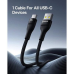 Шнур Baseus Flash 2 Charging Cable USB to USB-C 100W 2m Cluster Black