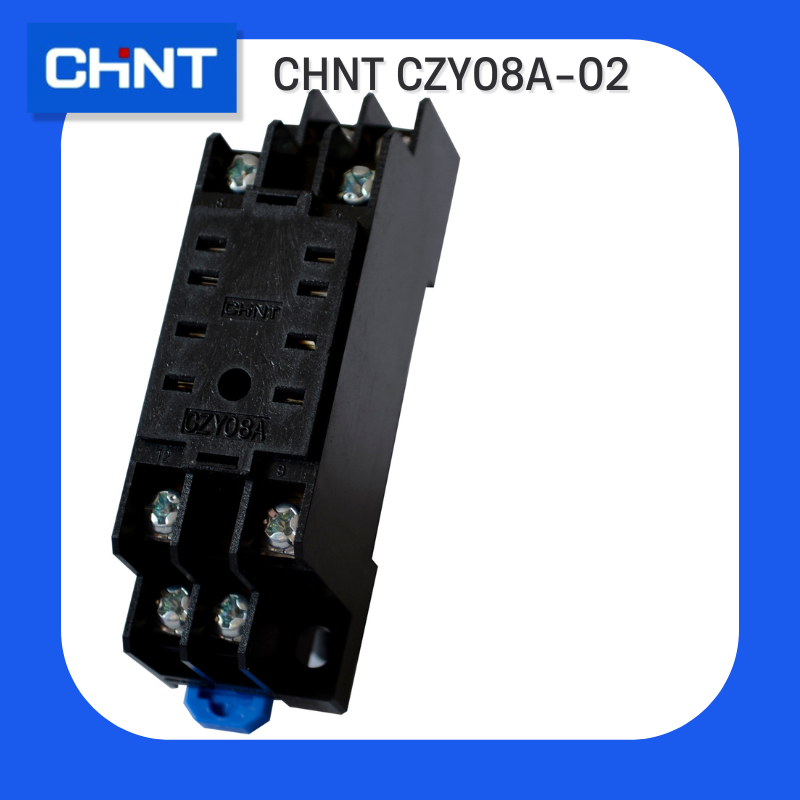 Колодка CZY08A-02 для реле JZX-22F(B)/2Z,NJX-13FW(B)/2ZS, JZX-18F(L)/2Z 2 контакти (Chint) Колодка CZY08A-02 для реле JZX-22F(B)/2Z,NJX-13FW(B)/2ZS, JZX-18F(L)/2Z 2 контакти (Chint)
