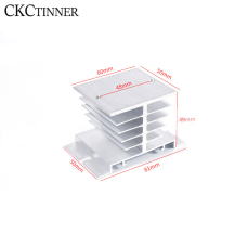 Радіатор твердотільного реле CKC Tinner 80 mm для твердотільних реле SSR 10 25 40A