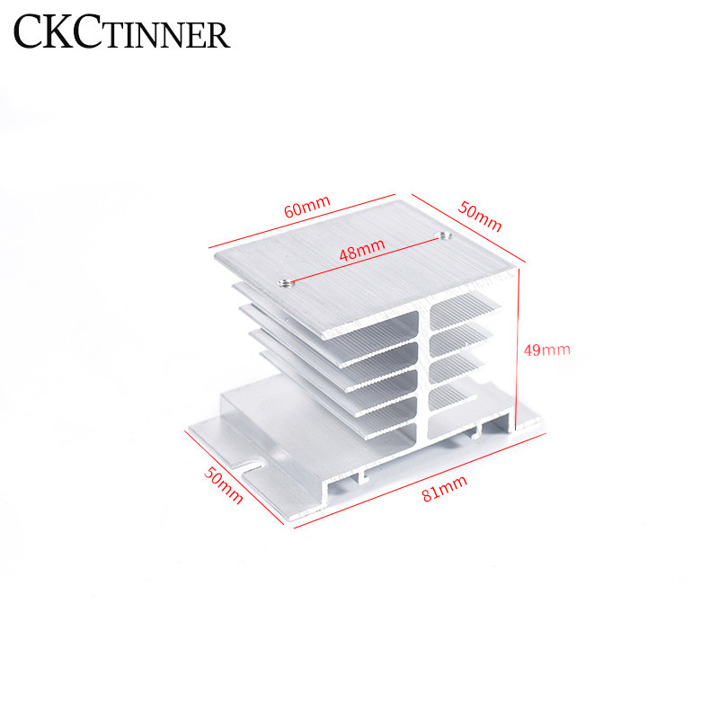 Радіатор твердотільного реле CKC Tinner 80 mm для твердотільних реле SSR 10 25 40A Радіатор твердотільного реле CKC Tinner 80 mm для твердотільних реле SSR 10 25 40A