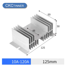 Радіатор твердотільного реле CKC Tinner 80mm для твердотільних реле SSR 10 25 120A