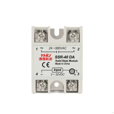 Однофазне твердотільне реле FQTEK аналог Fotek SSR-40DA тип DC-AC, Imax 40А 24-380В змінного струму