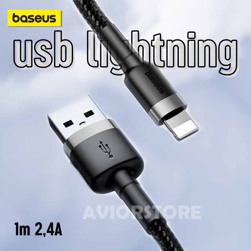 Baseus шнур для айфона USB to Lightning Baseus CALKLF-BG1 2.4A  1m