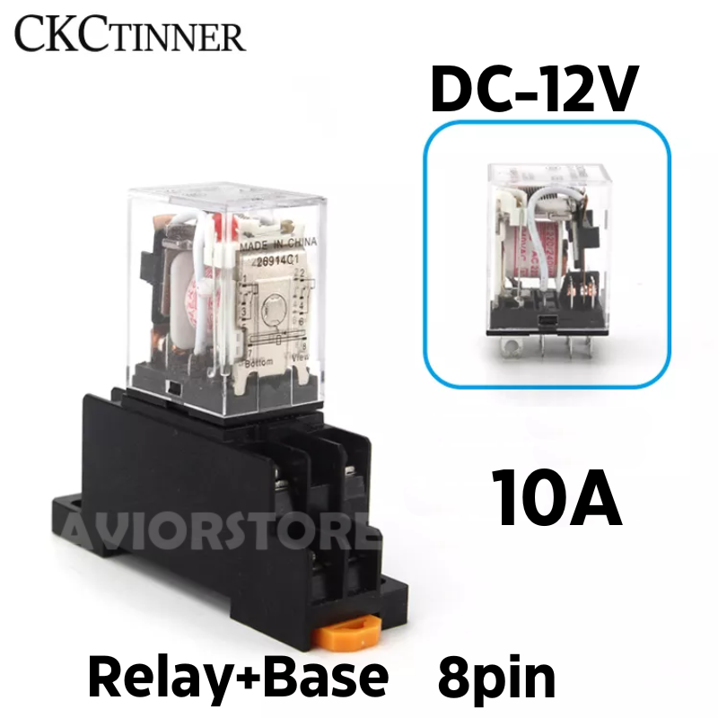 Проміжне реле CKC TINNER HH62 10A 12V DC 10A Проміжне реле CKC TINNER HH62 10A 12V DC 10A