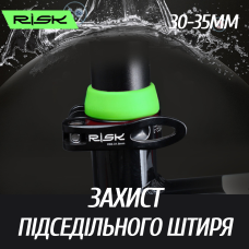 Гумове кільце на підсідельний штир 30-35mm, пильовик силіконовий на підсиділ зелений