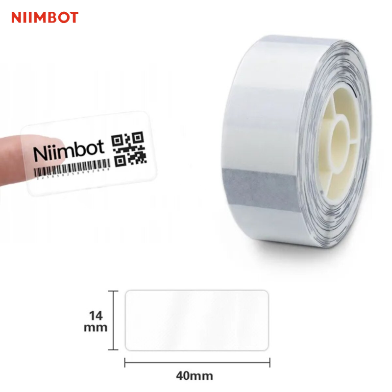Етикетки для принтера NIIMBOT TT14*40-160 TRANSPARENT FOR D11/D110/D101/H1S (A2G88588302)