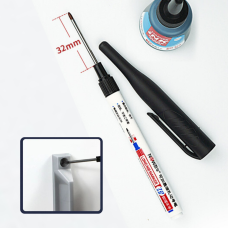 Маркер з довгим носиком 32 мм чорний перманентний будівельний стрижнем 2,0 мм