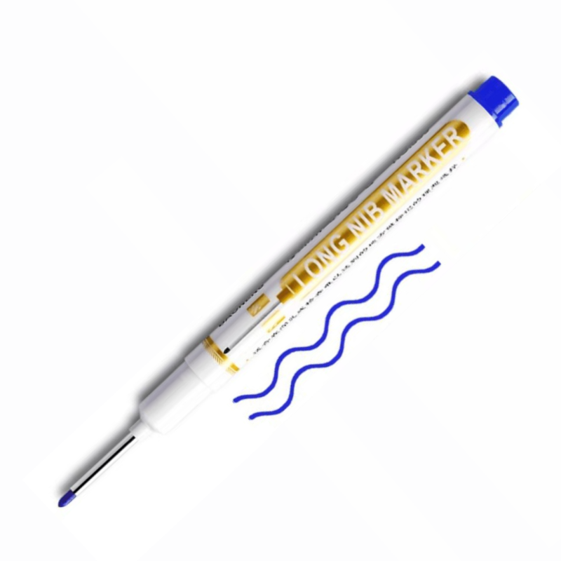 Маркер з довгим і тонким носиком 20 мм (Синій) 1 шт. Маркер з довгим і тонким носиком 20 мм (Синій) 1 шт.