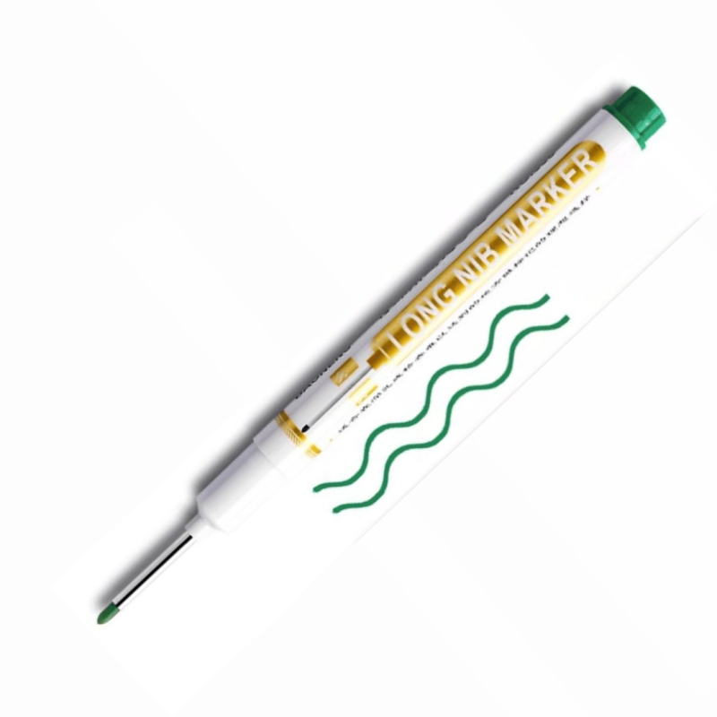 Маркер з довгим і тонким носиком 20 мм (Зелений) 1 шт. Маркер з довгим і тонким носиком 20 мм (Зелений) 1 шт.