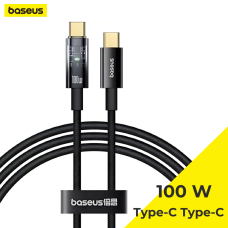 Кабель Baseus P10319703111-00 100W with Auto Shutdown 1m Cluster Black