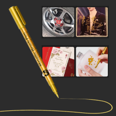 Маркер перманентний для малювання 1-5 мм 1 шт. Золотистий