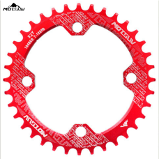 Зірка передня MOTSUV 104BCD  Narrow Wide 32T Black Червоний