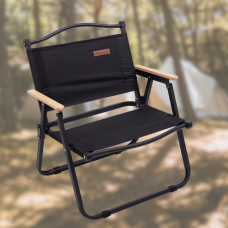 Стілець для кемпінгу складаний 50*51*64 см з алюмінієвим каркасом, чорний
