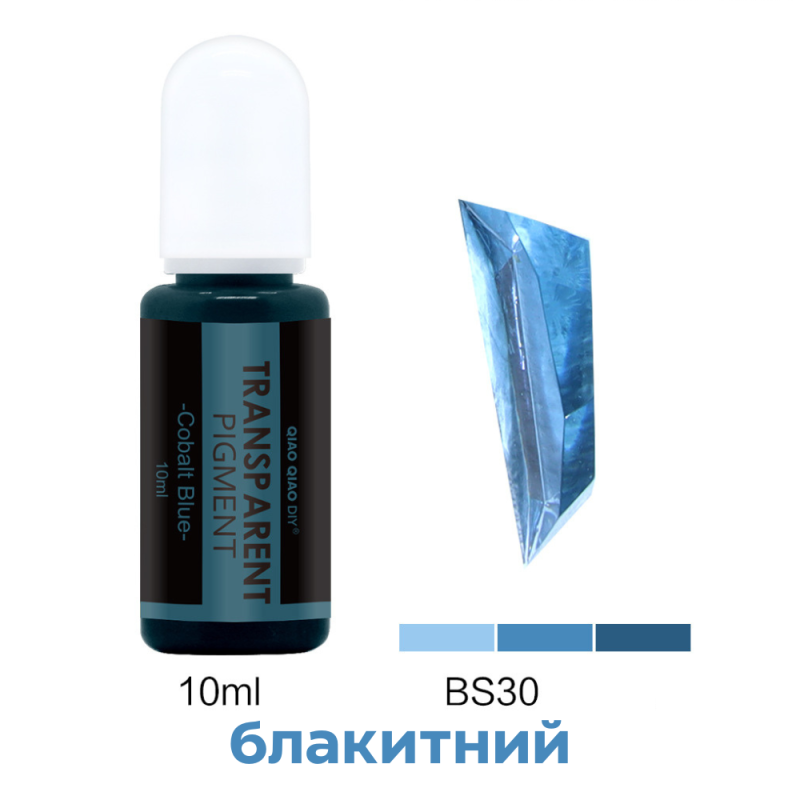 Барвник прозорий для УФ- смол 10ml Cobalt Blue Барвник прозорий для УФ- смол 10ml Cobalt Blue