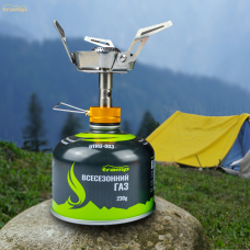 Пальник газовий туристичний UTRG-041 + Картридж 230гр UTRG-003