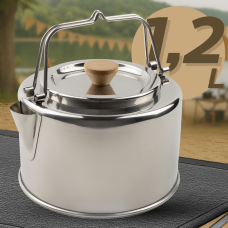 Похідний чайник для кип“ятіння води,  Tribe Kettle 1,2 л  T-FI-0010-metal