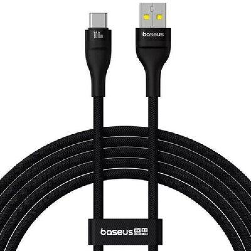 Шнур Baseus Flash 2 Charging Cable USB to USB-C 100W 2m Cluster Black